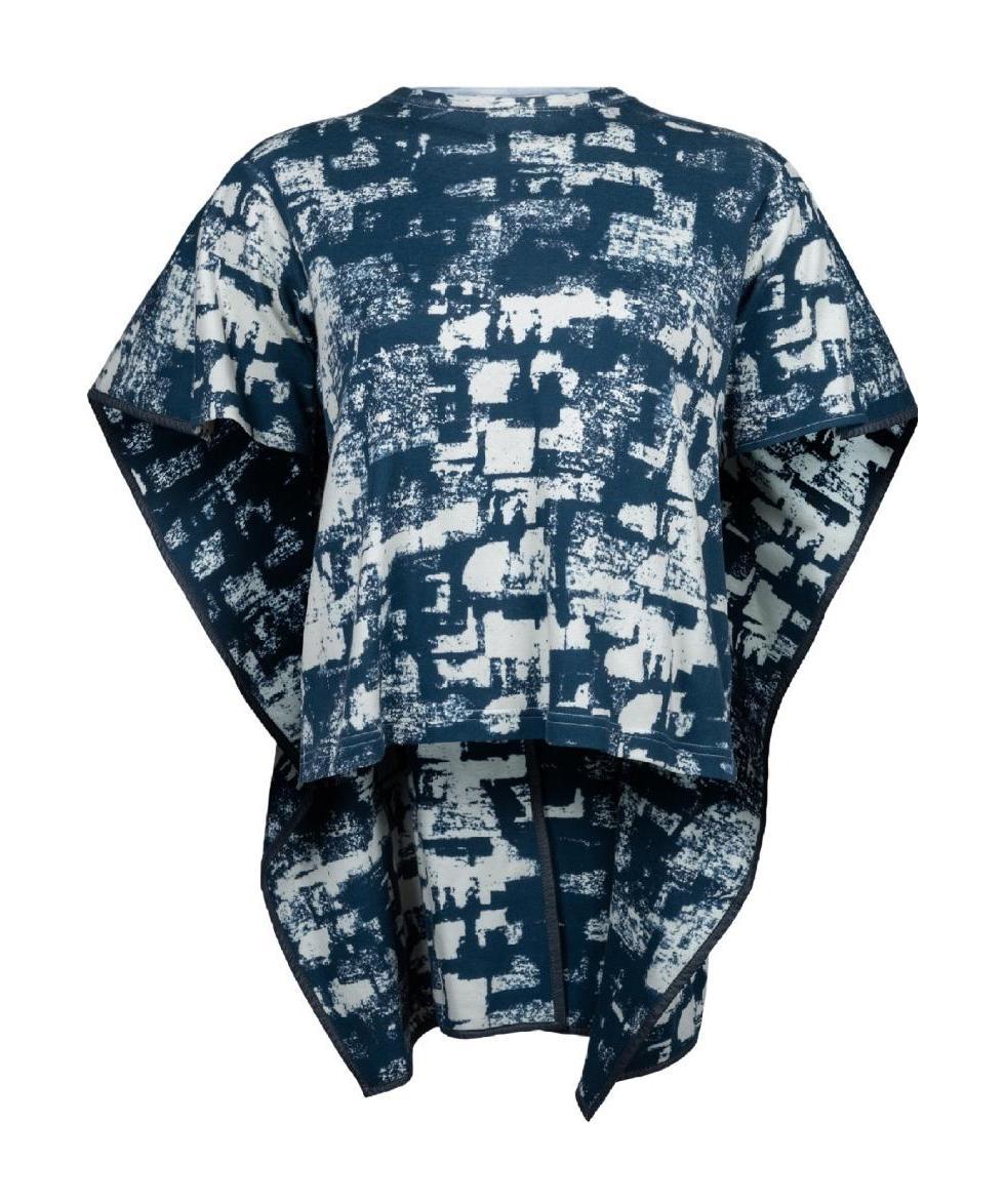 Celine Cotton Printed T-shirt In Blue