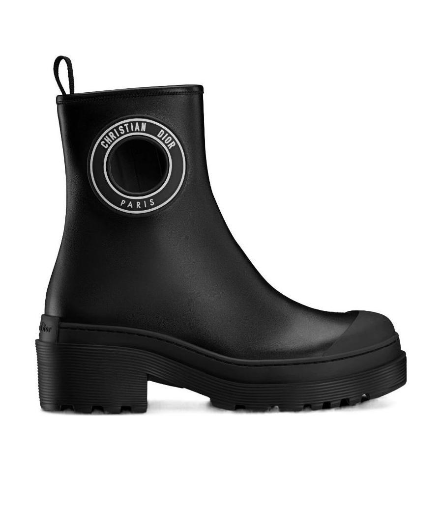 Dior Symbol Short Boots In Black