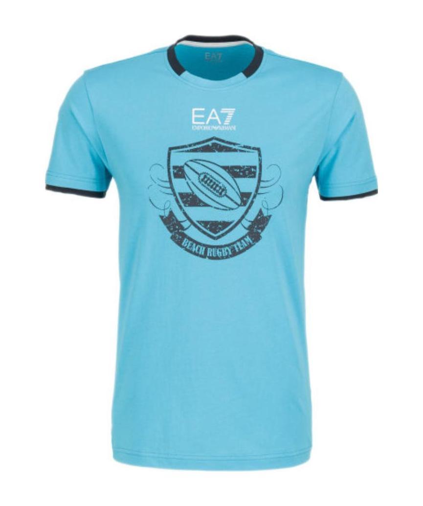 EA7 ROUND-NECKED LOGO T-SHIRT