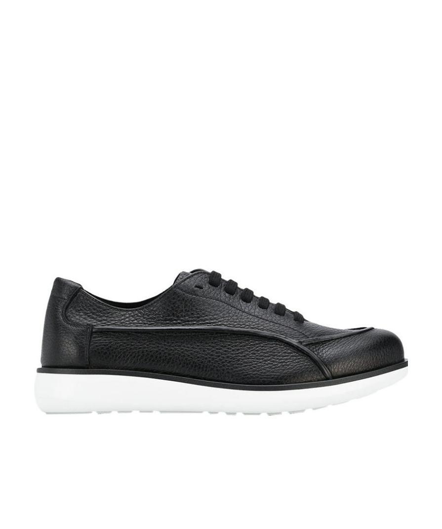 Giorgio Armani Two-tone Low-top Sneakers In Black