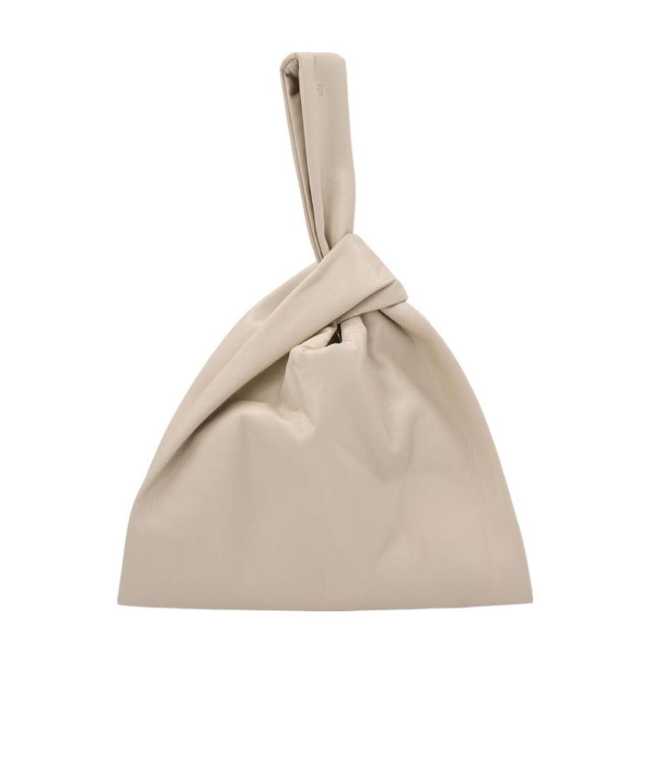 Nanushka Knot Top-handle Tote Bag In Nude