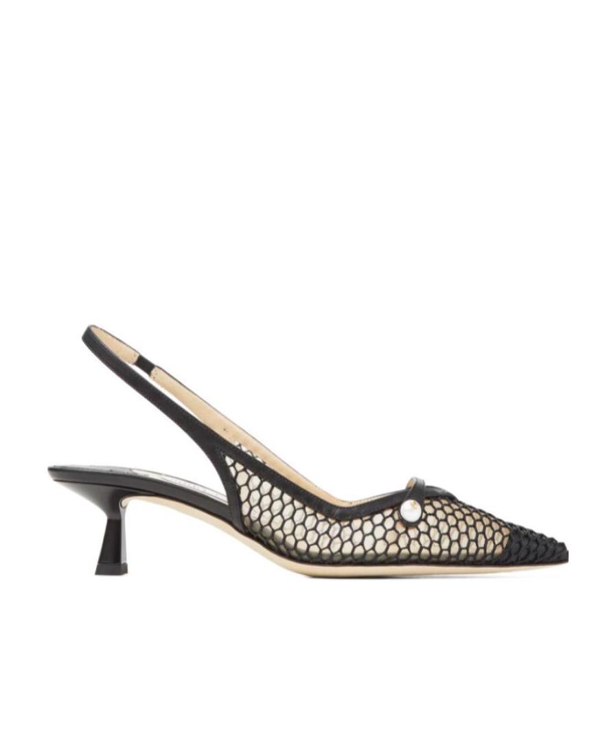 Jimmy Choo Hollowed-out Knitted High Heels In Multicolor