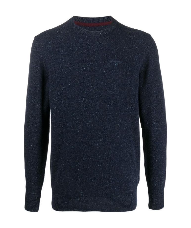 Barbour Embroidered Logo Jumper In Blue