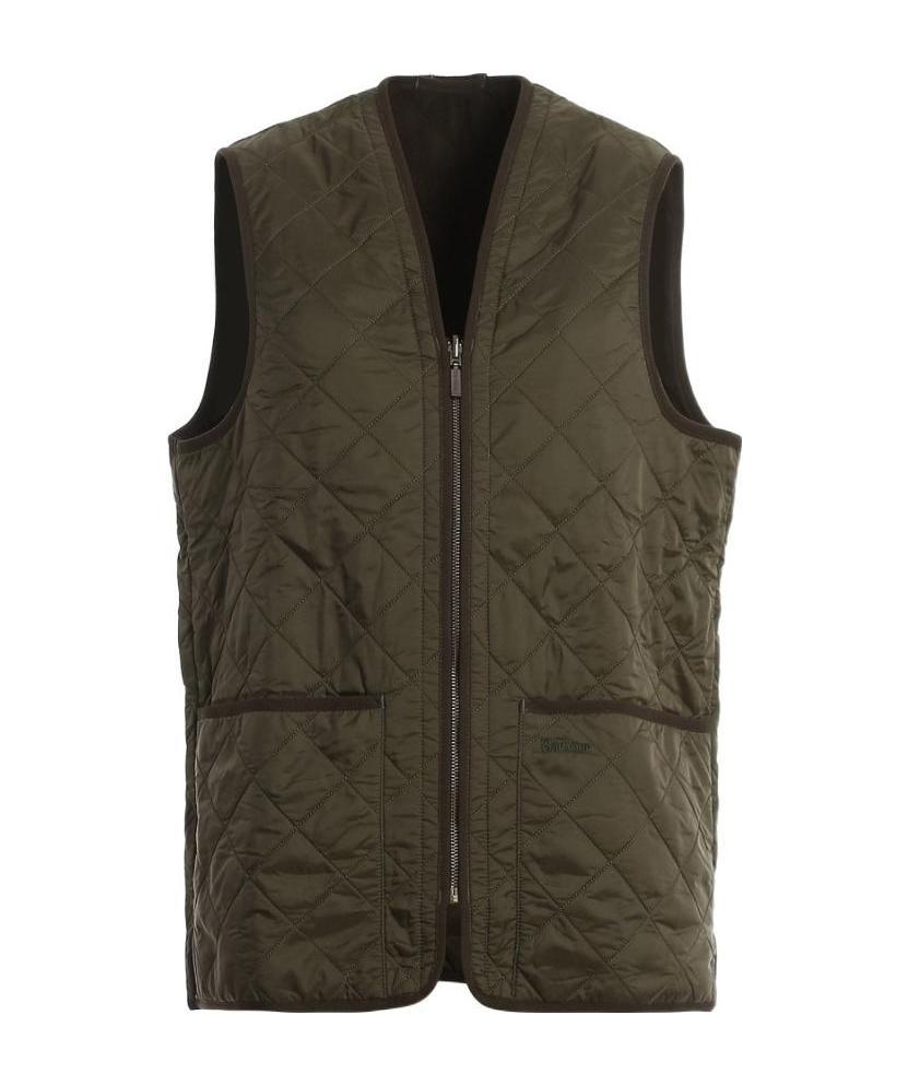 Barbour Polarquilt Zip-liner Vest In Green