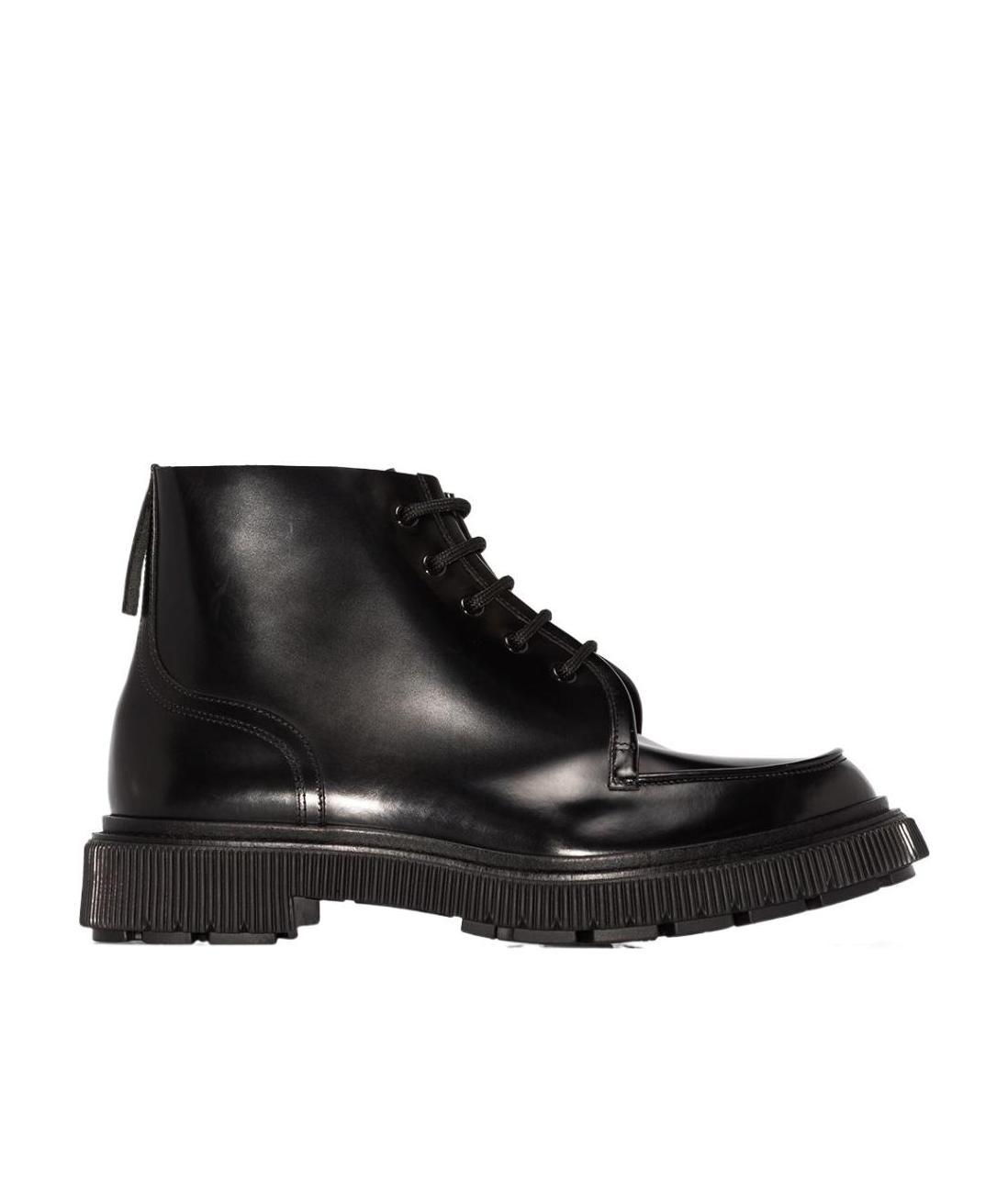 Adieu Typ 165 Leather Military Boots In Black