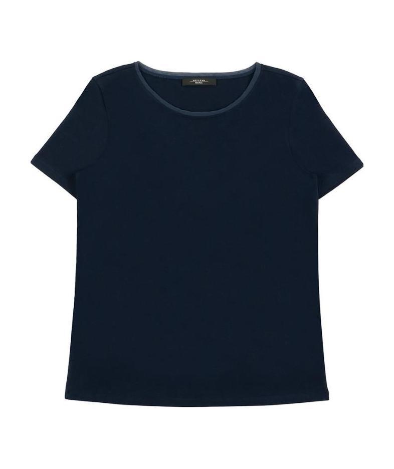 Weekend Max Mara Gilbert T-shirt With Short Sleeves In Blue