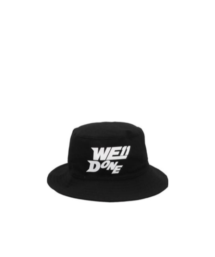 We11 Done Printed Hat In Gray