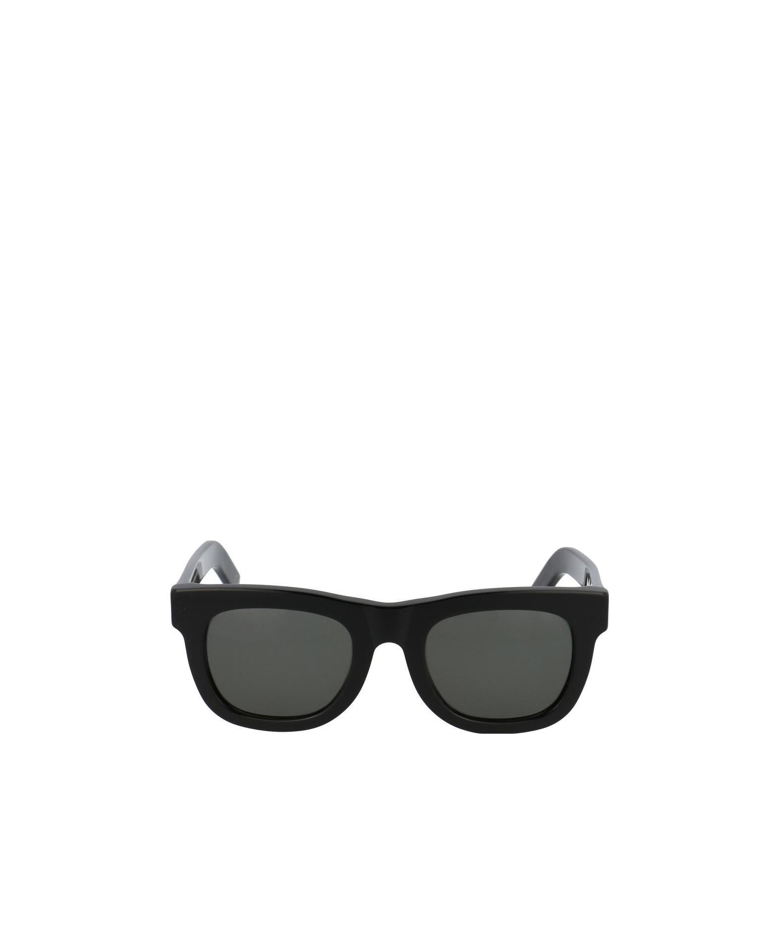 Retrosuperfuture Black Logo Sunglasses In Black