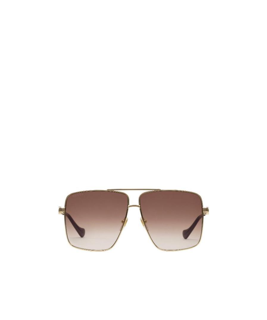 Gucci Square-frame Sunglasses In Brown