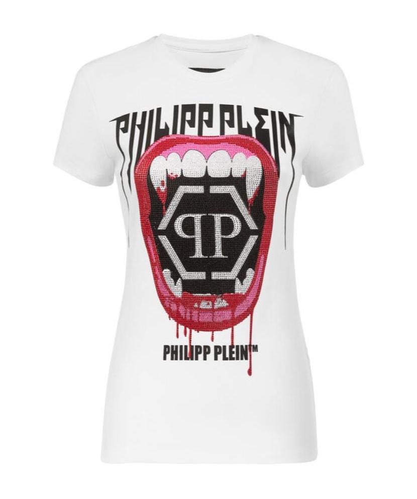 Philipp Plein Logo Details T-shirt In White