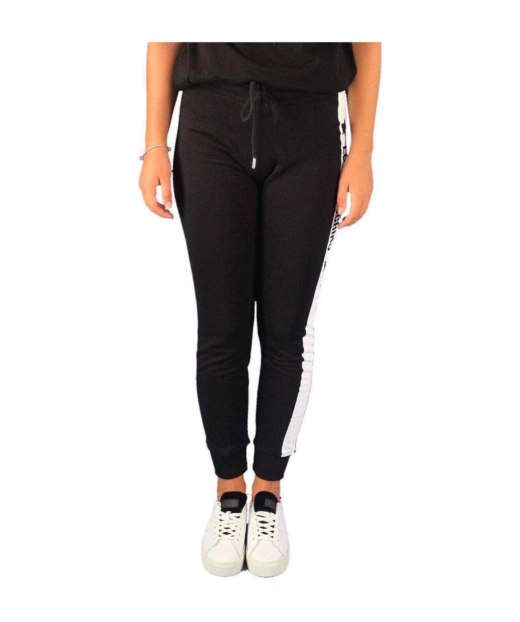 Moschino Logo Printed Sweatpants In Black