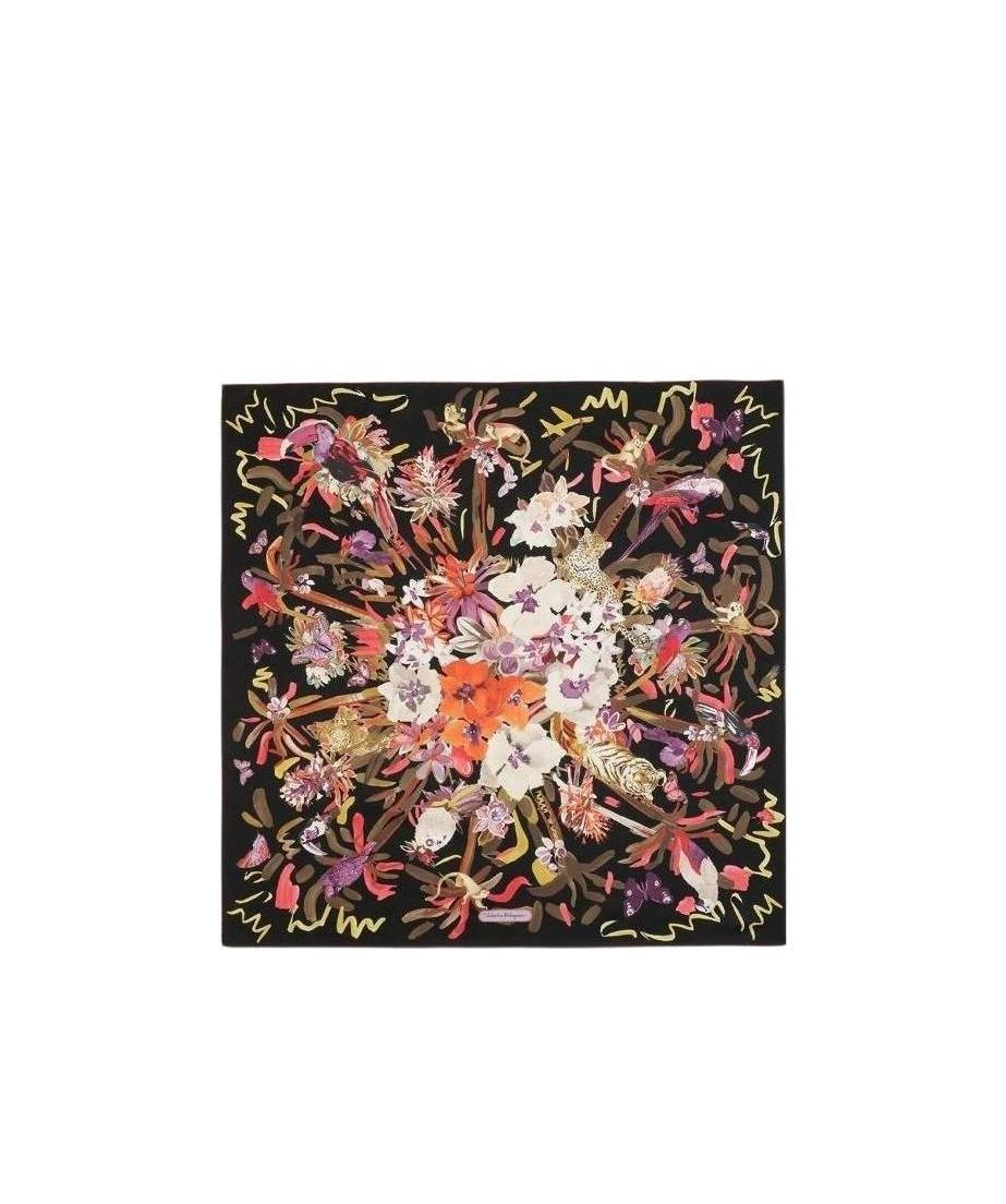 Ferragamo Printed Scarf In Multi