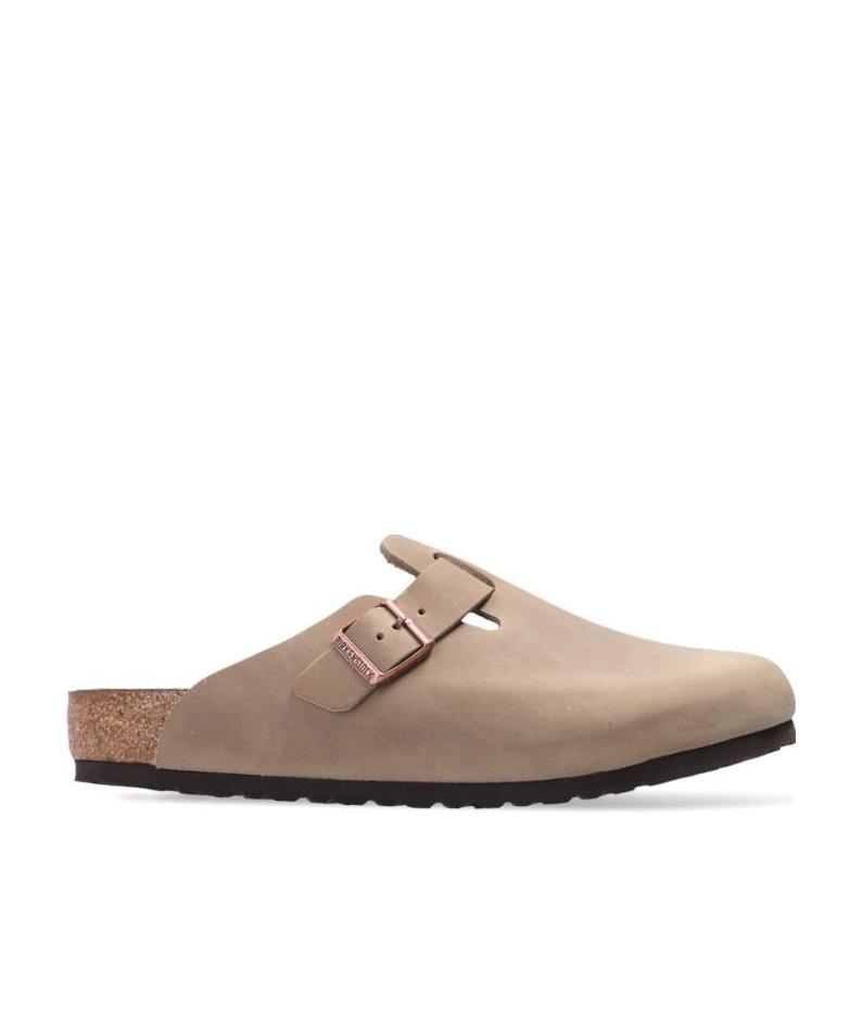 Birkenstock Round Head Exposed Heel Slippers In Brown