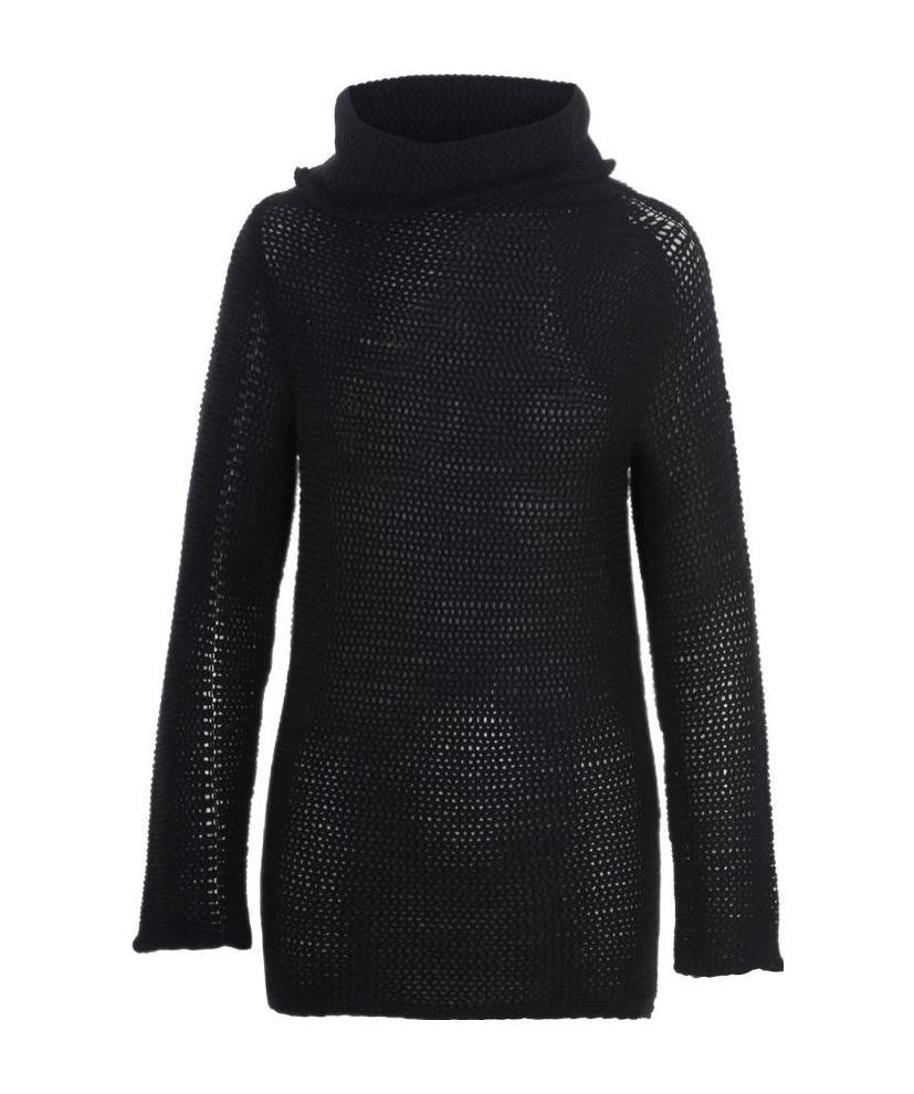 Ann Demeulemeester Knitted Pullover In Black