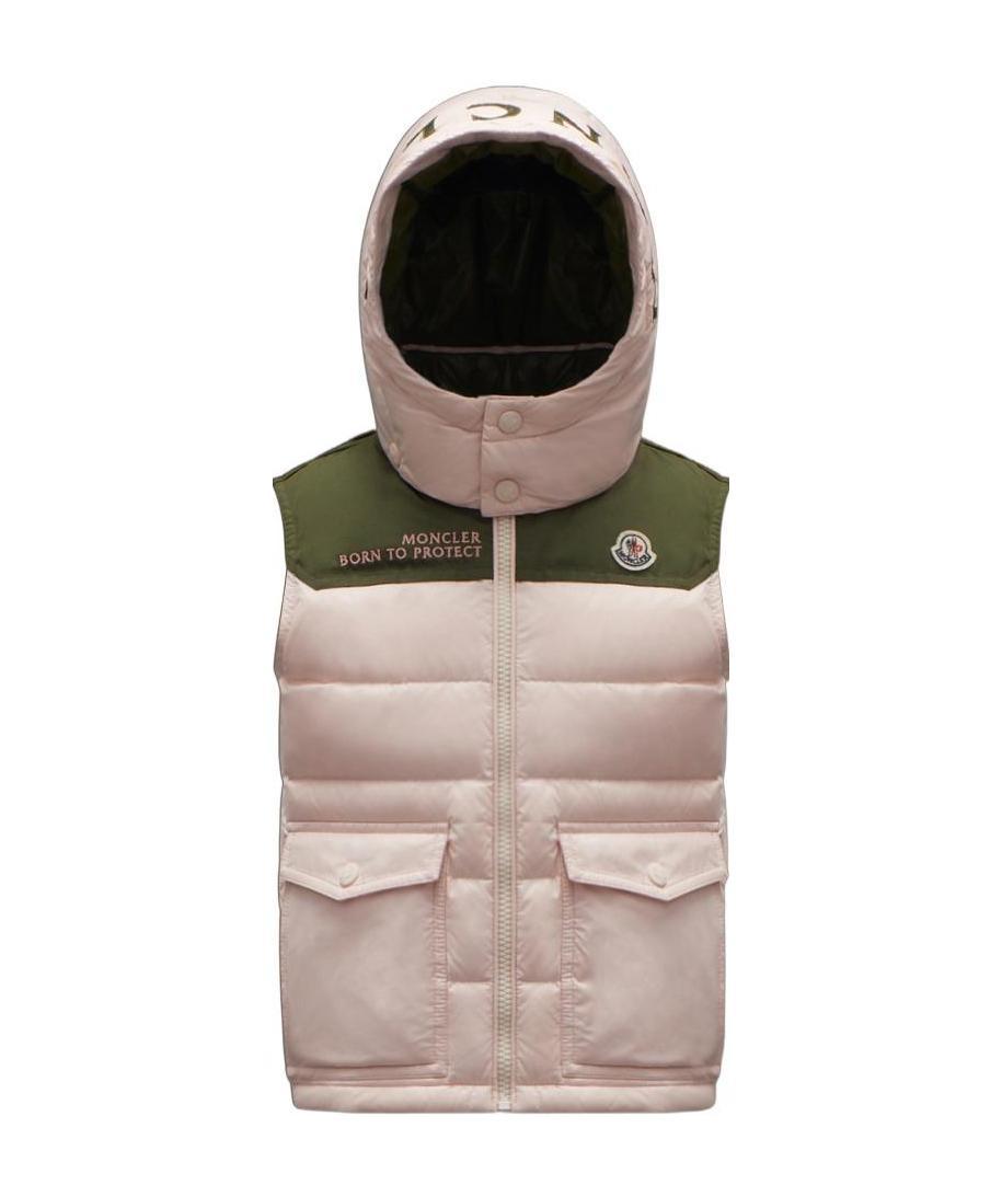 Moncler Genichi Waistcoat Down Jacket In Pink