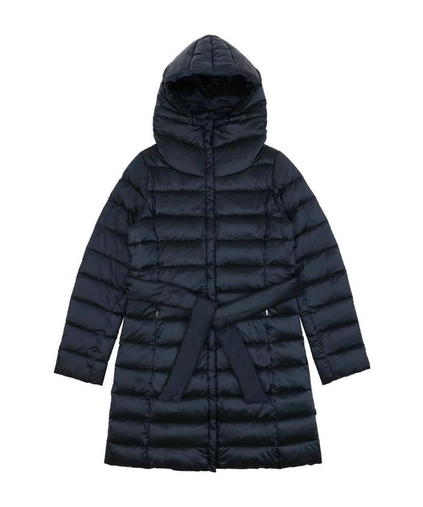 Weekend Max Mara Hooded Quilted Down Jacket In Blue