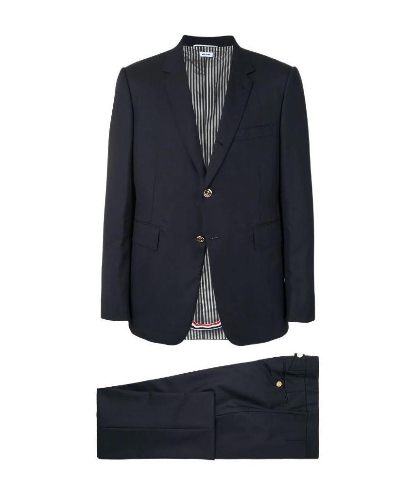 Shop Thom Browne Classic Two Piece Suit In Navy Blue