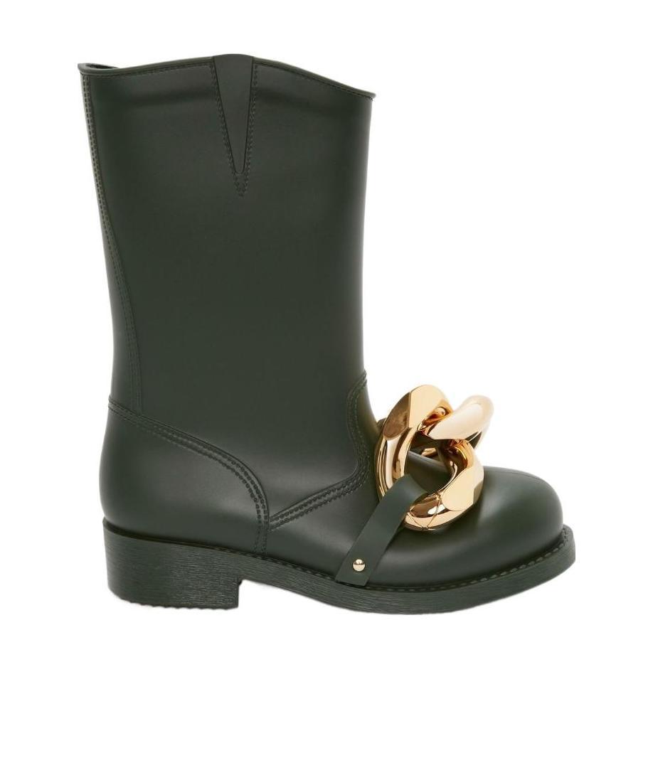 Jw Anderson Chain-link Detail Boots In Black