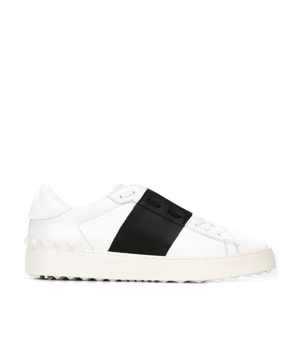 Valentino Rockstud Untitled Sneakers In White