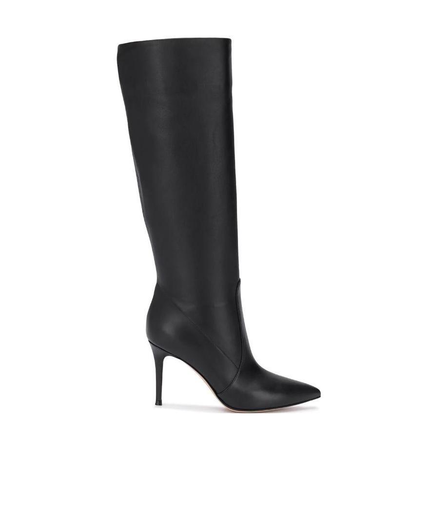 Gianvito Rossi Hansen 85 Leather Knee Boots In Black