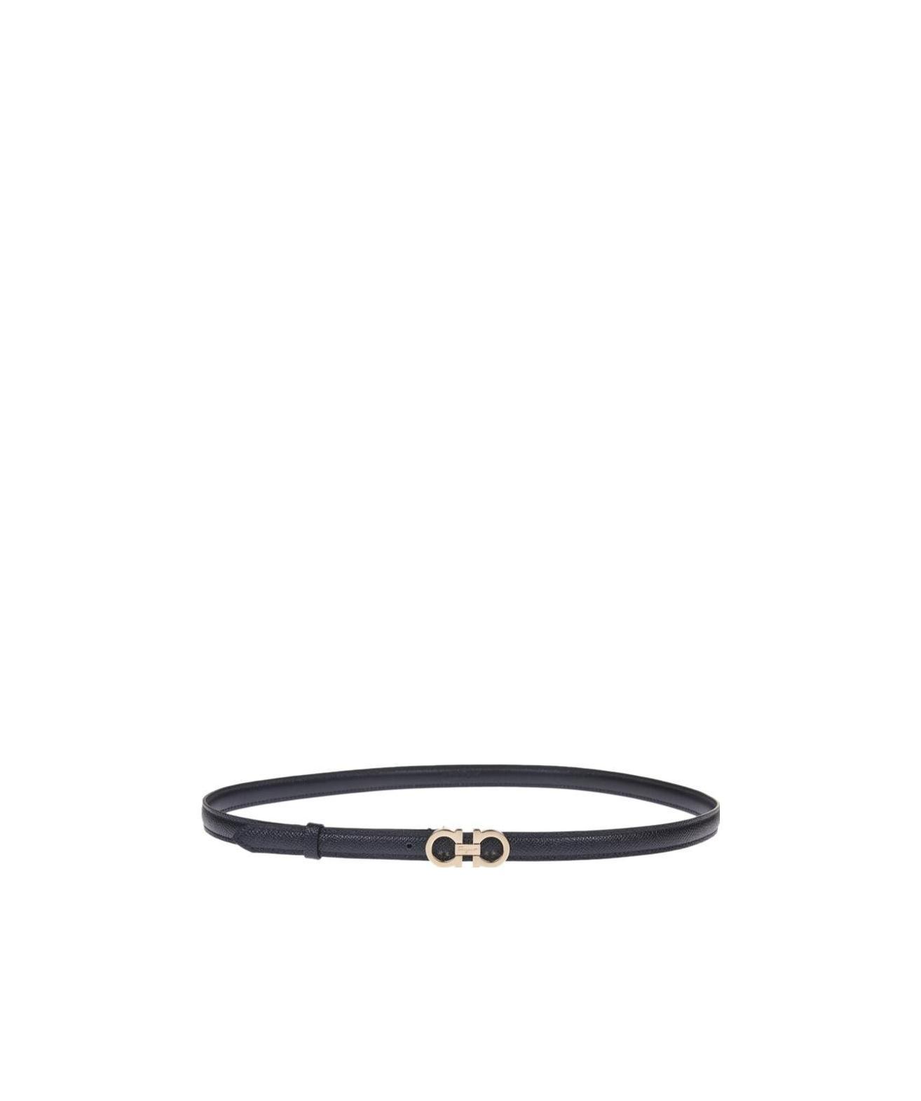 Ferragamo Fo Donna 1.5 Lthr Thin Blt In Black