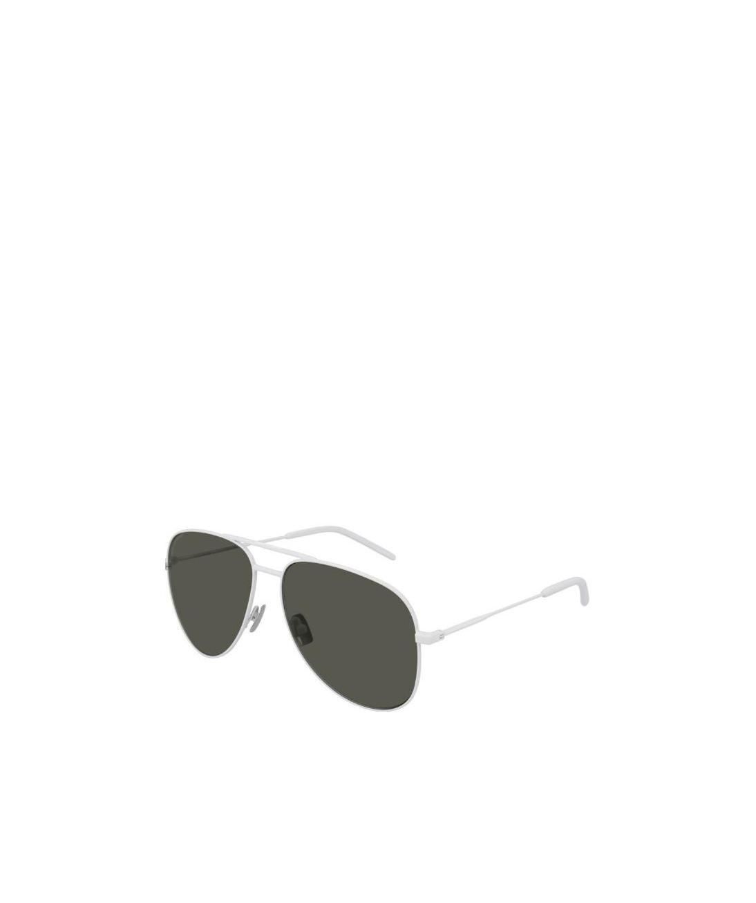 Saint Laurent Logo Sunglasses In Black