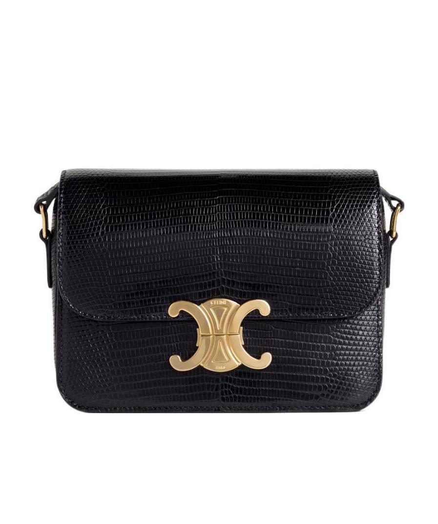 CELINE TEEN TRIOMPHE BAG IN LIZARD