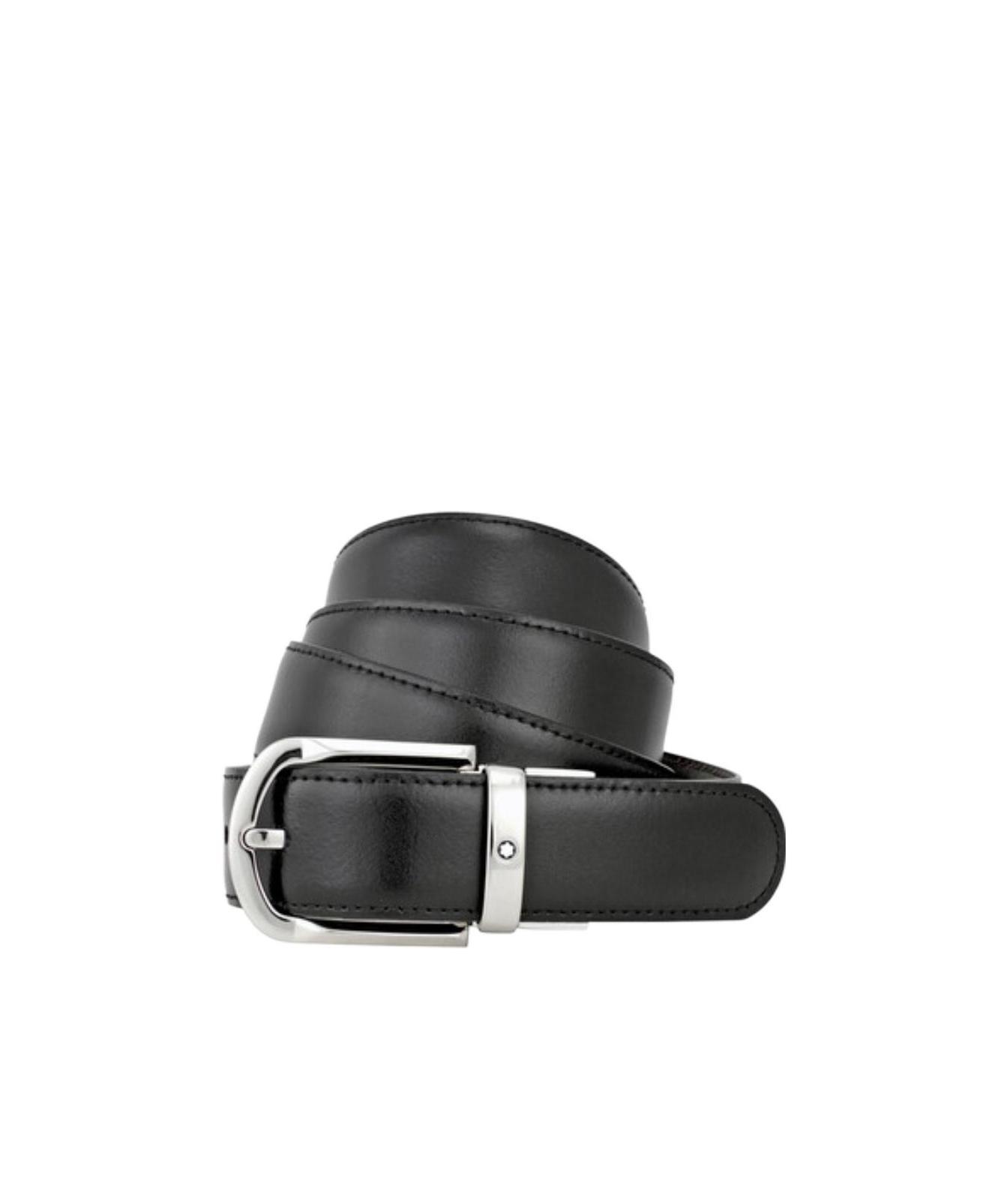 Montblanc Logo Belt In Black