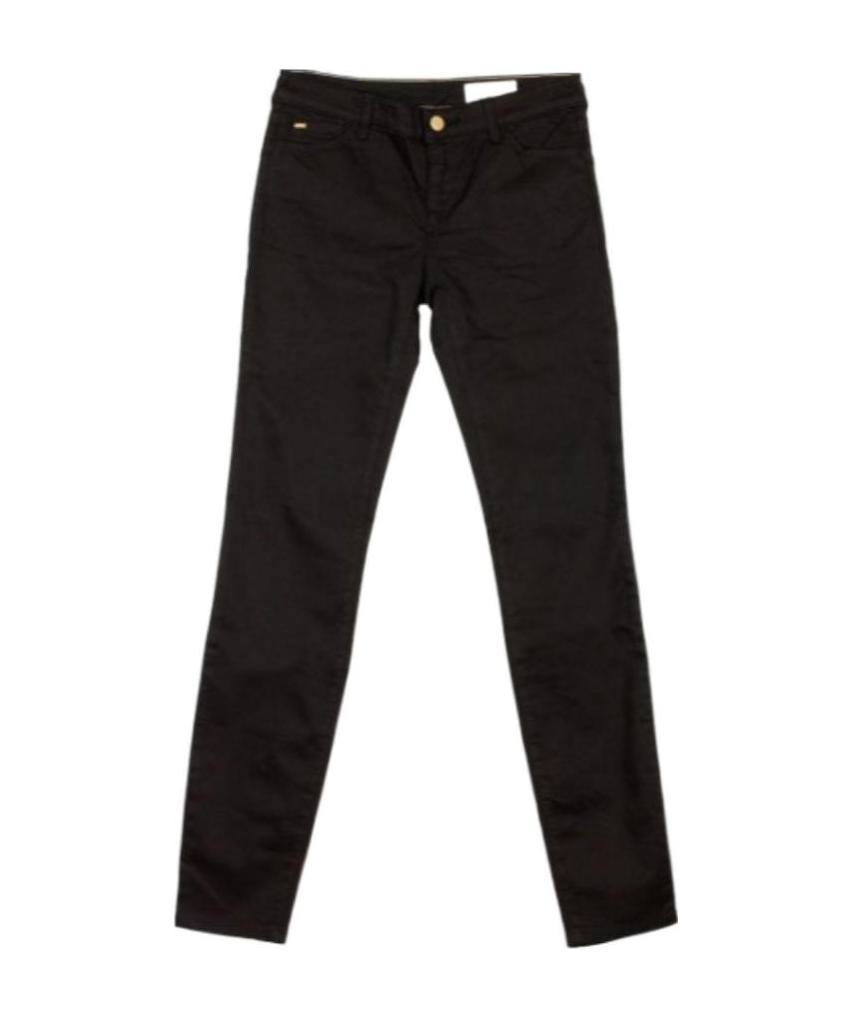 Shop Armani Jeans Logo Details Jeans In Black