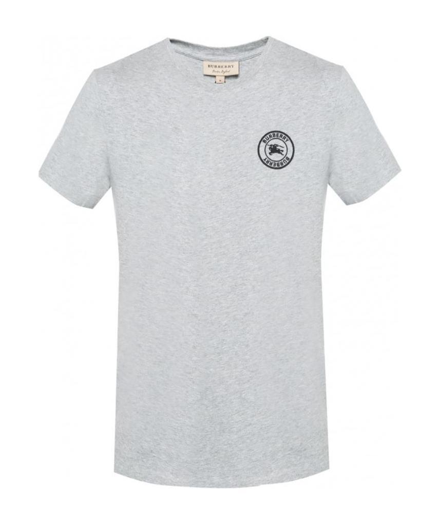 Burberry Logo T-shirt In Gray