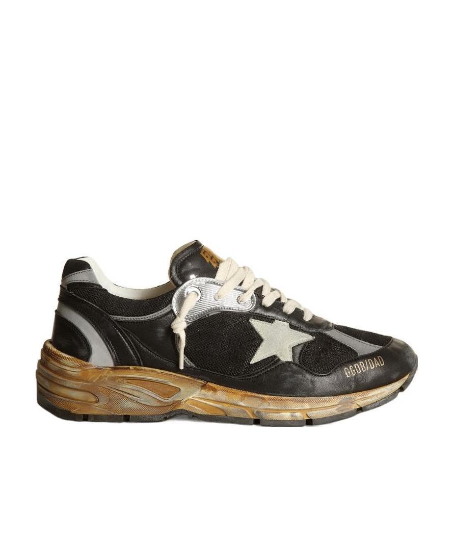Golden Goose Running Dad Net Low-top Sneakers In Black
