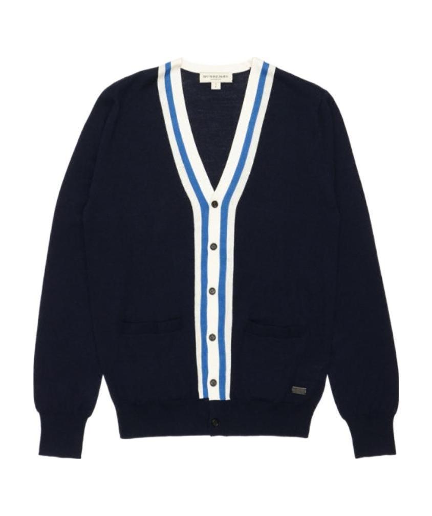 Burberry Long-sleeved Cardigan In Black