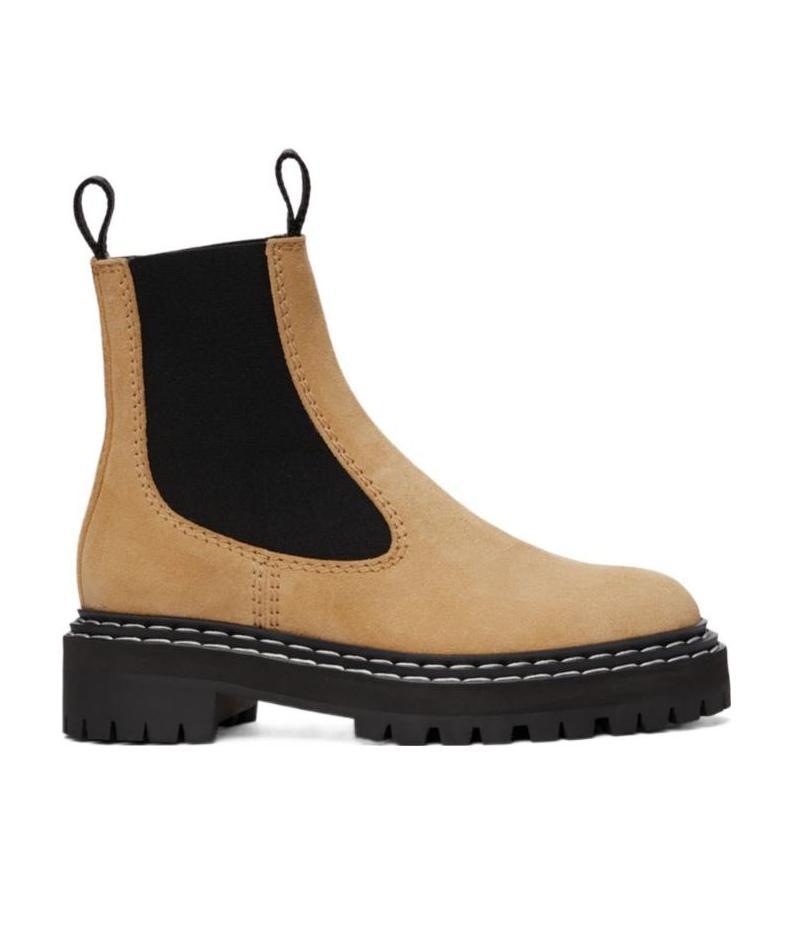 Proenza Schouler Lug Sole Chelsea Boots In Brown