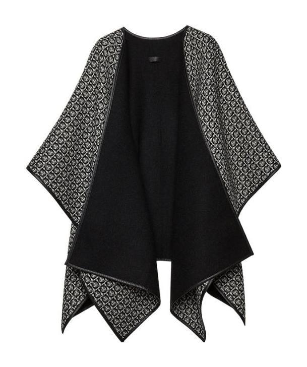 Ferragamo Gancini Cape In Black