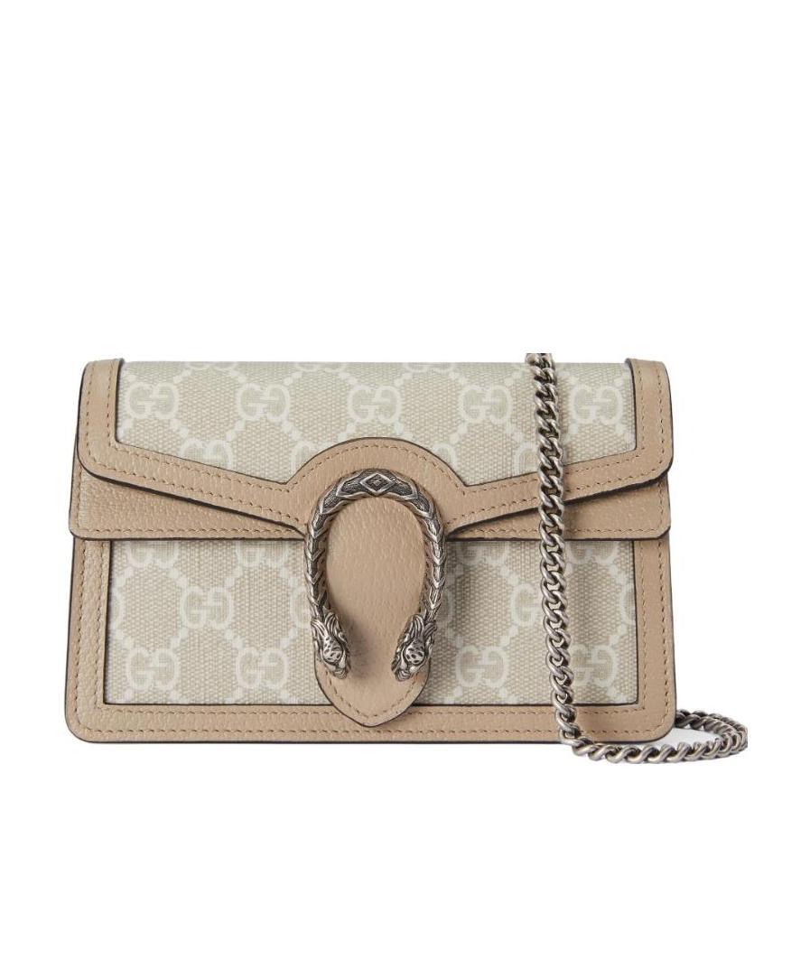 Gucci Super Mini Dionysus Shoulder Bag In Nude