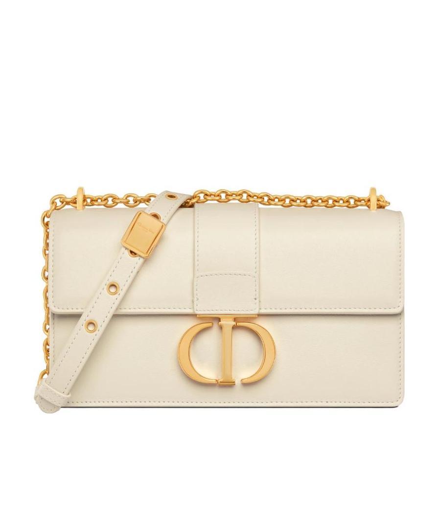 Dior 30 Montaigne East-west Chain Shoulder Bag In Nude