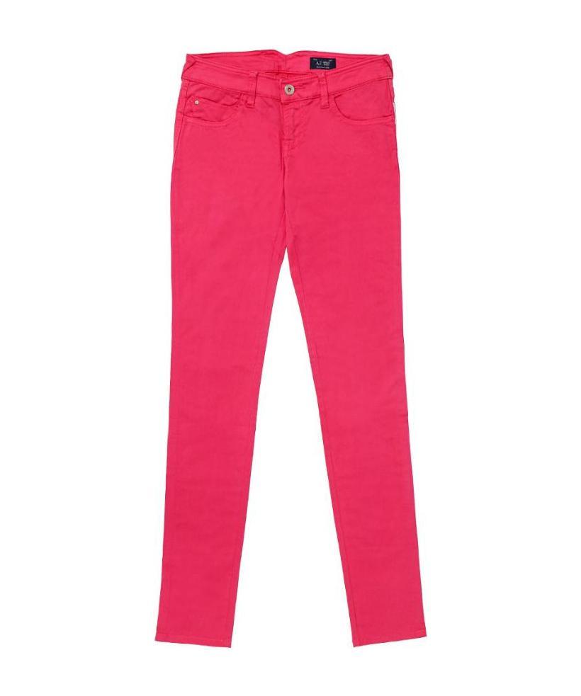 Shop Armani Jeans Belt-loop Jeans In Pink
