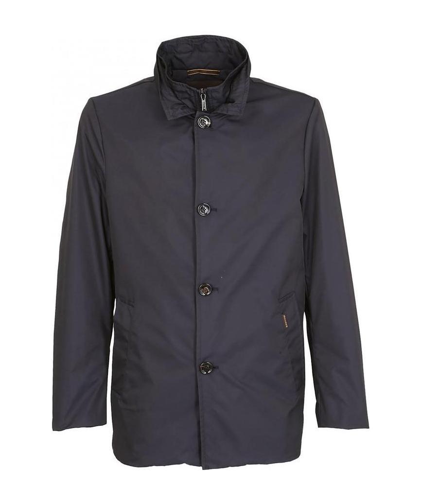 Moorer Pantcoat With Back Slit And Breasted Button