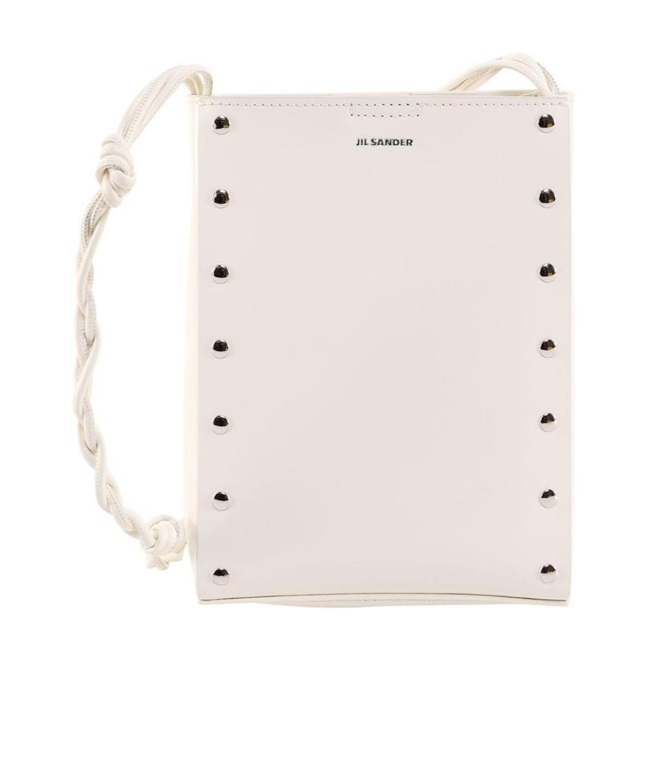 Jil Sander Small Tangle Crossbody Bag In White