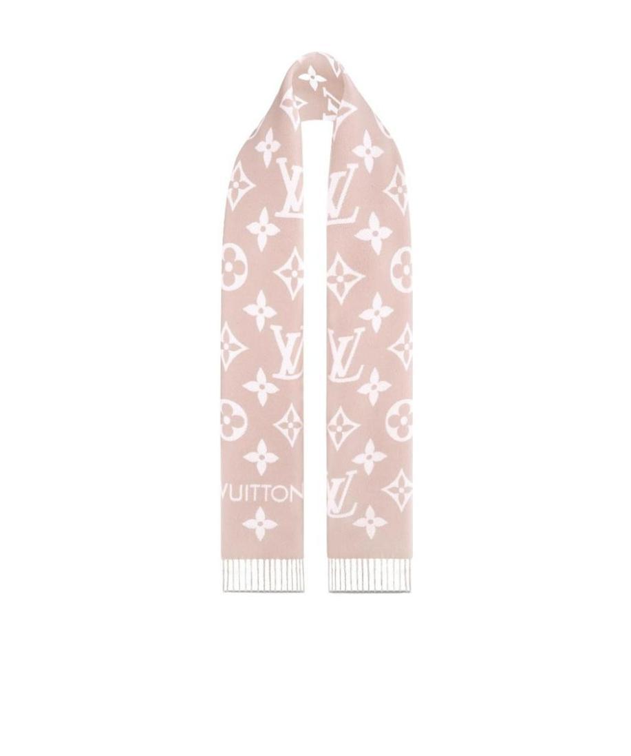 Pre-owned Louis Vuitton Essential Wool Scarf In Pink