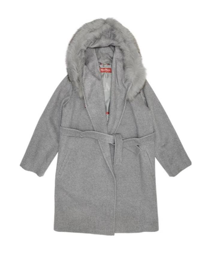 MAX MARA WOOLLY COLLAR HOODED COAT