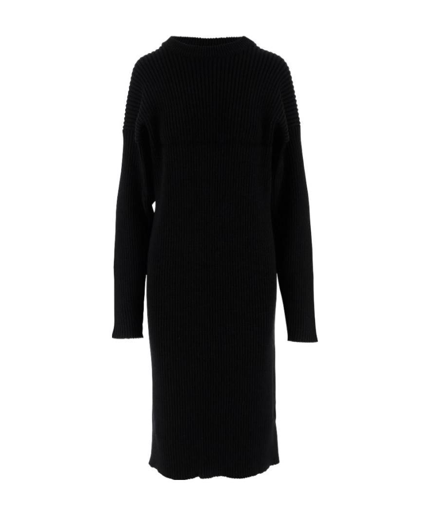 BOTTEGA VENETA CUT-OUT KNEE-LENGTH SWEATER DRESS