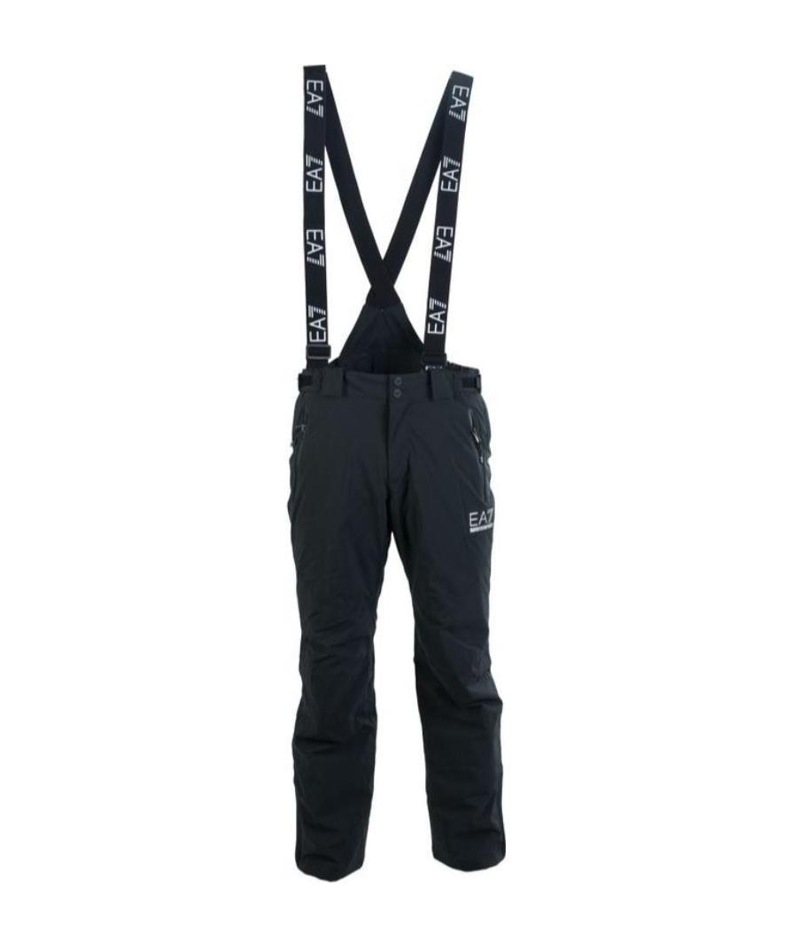 Ea7 Technical Ski Trousers In Technical Fabric In Protectum7 Fabric With Asv Stratum7 Padding In Black