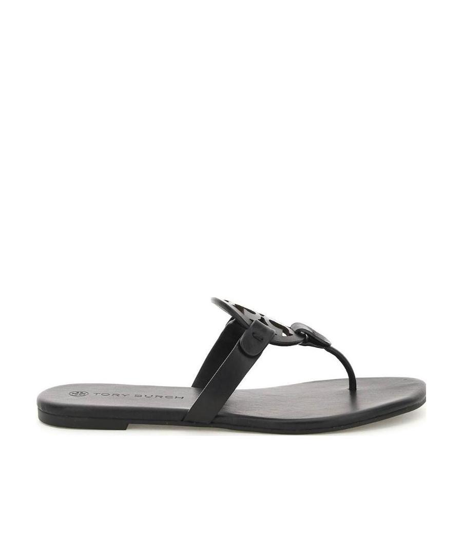 Tory Burch Miller Soft Sandal In Black