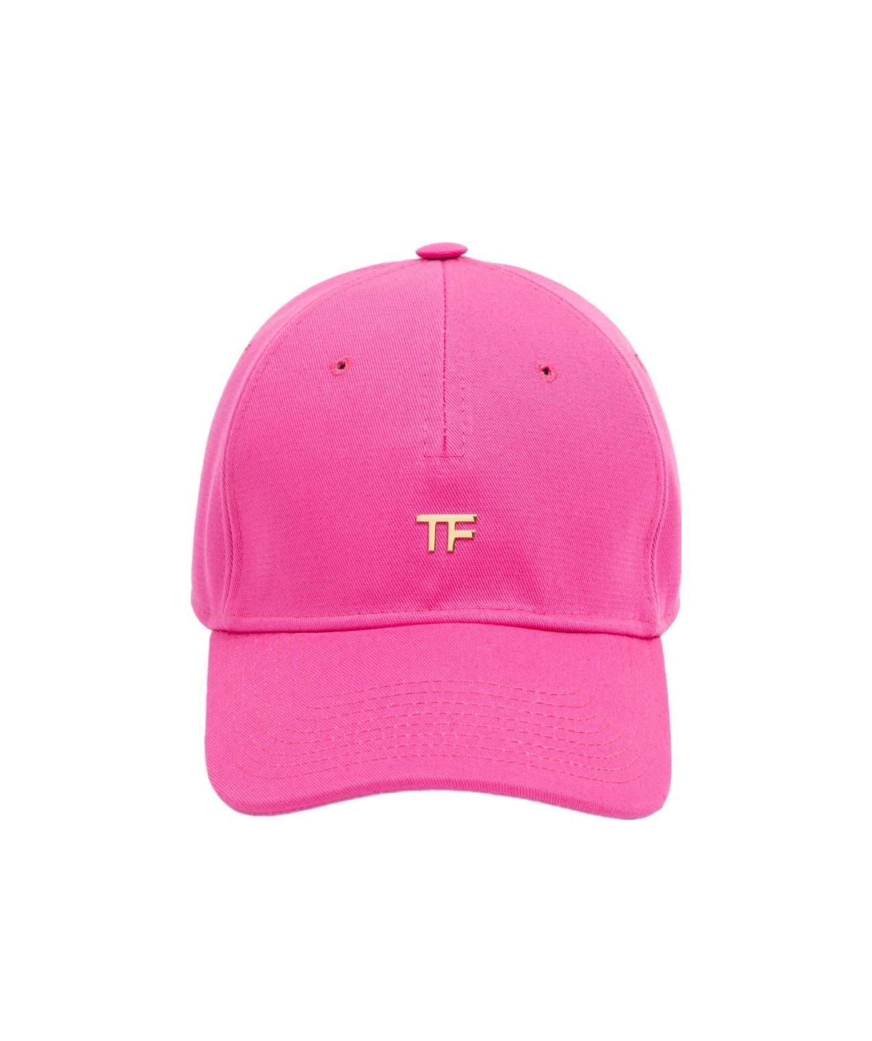 Shop Tom Ford Logo Plaque Baseball Cap In Pink