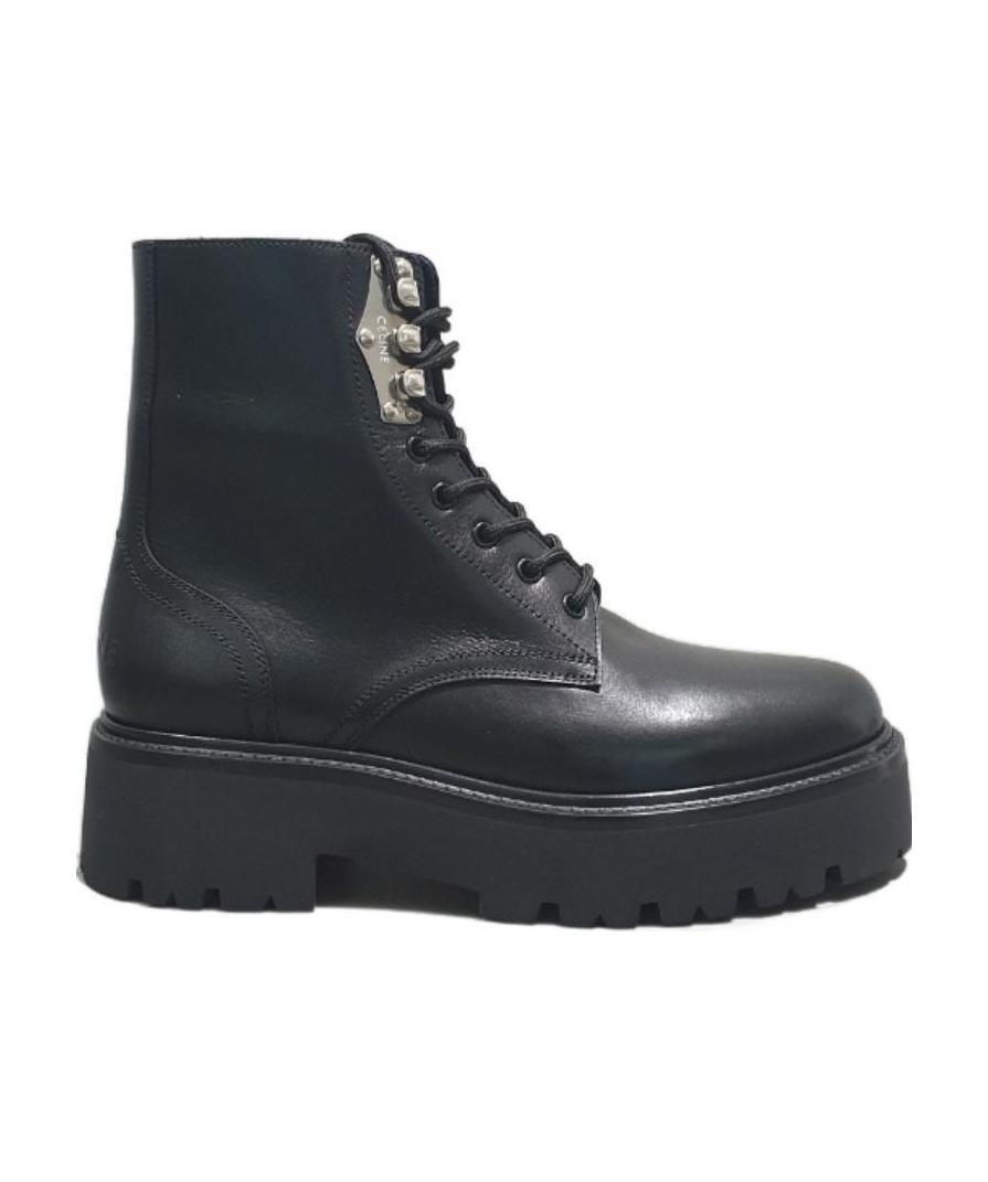 Celine Round-headed Boots In Black