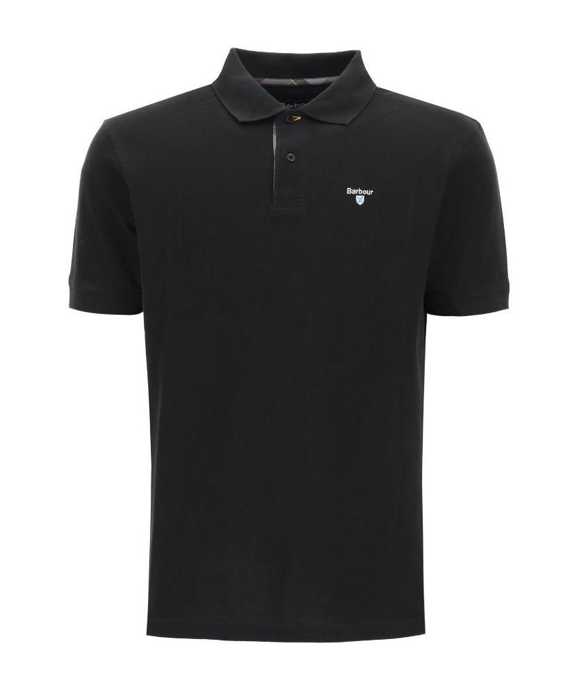 BARBOUR BARBOUR PIQUET LOGO EMBROIDERED POLO SHIRT