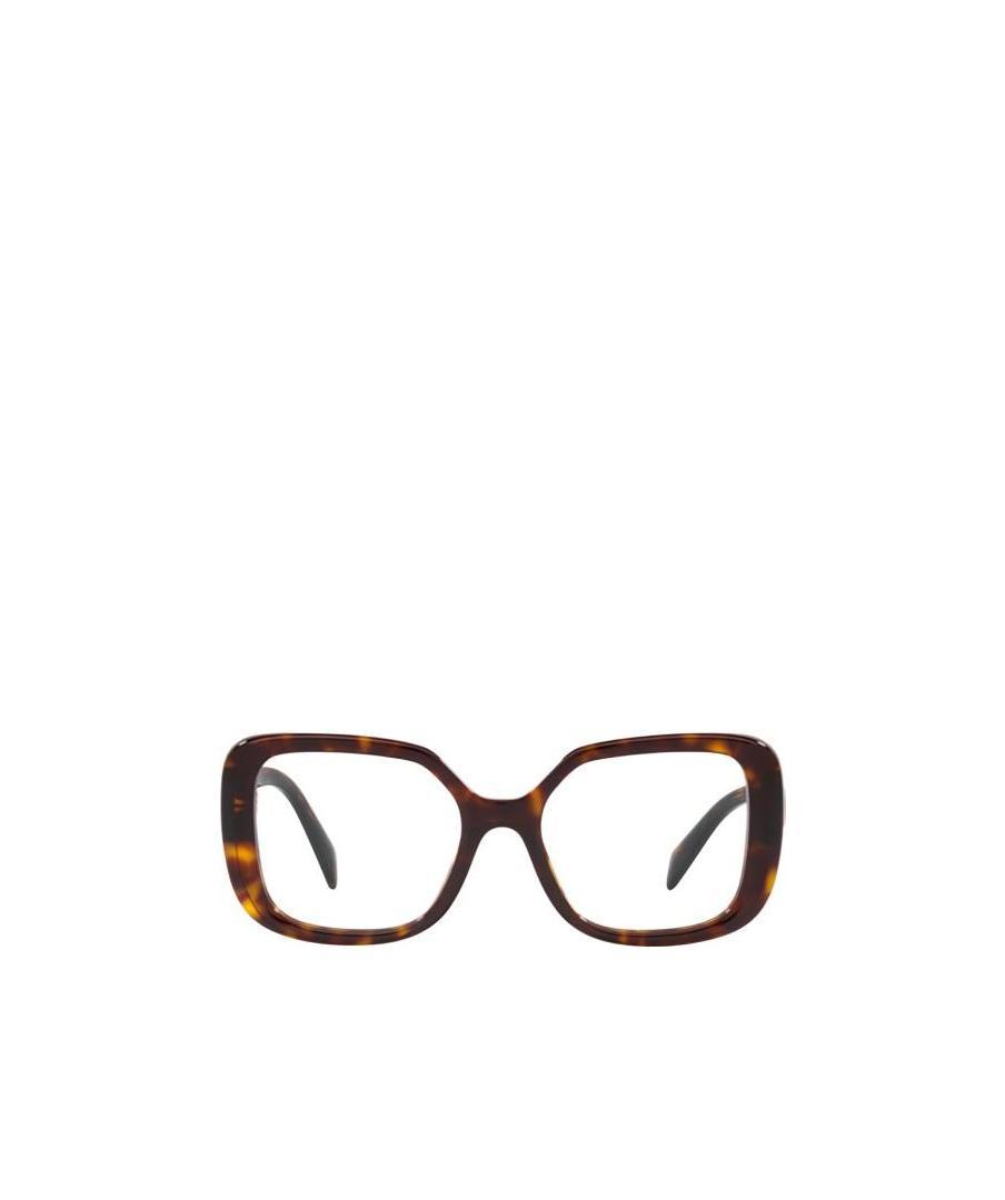 Prada Eyewear Square Frame Glasses In Black