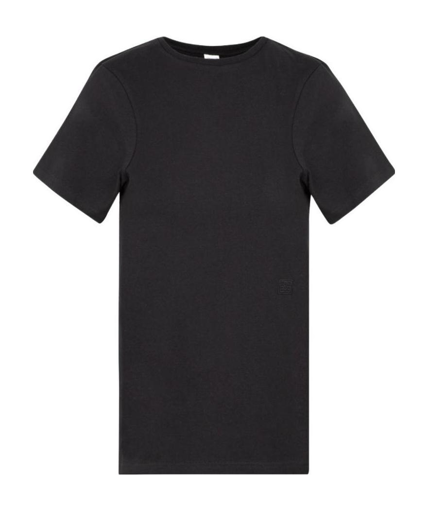 Totême Classic Ribbed T-shirt In Black