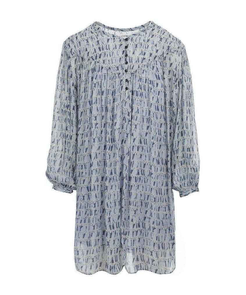 Isabel Marant Étoile Marant Étoile Woman Mini Dress Sky Blue Size 6 Viscose In Multicolor